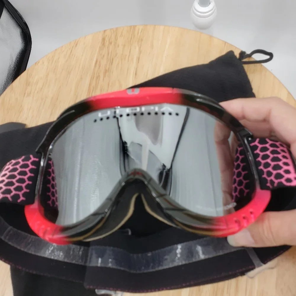 UTOPIA Slayer Ladies Black & Pink Ski Snowboard Goggles - Picture 5 of 8